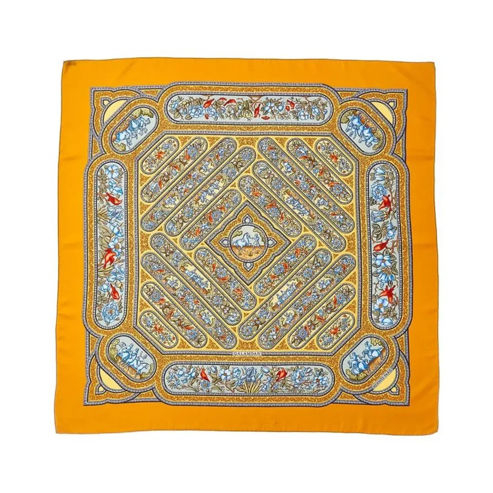Hermès Qalamdan Catherine Baschet Silk Scarf (Authentic Pre-Loved)